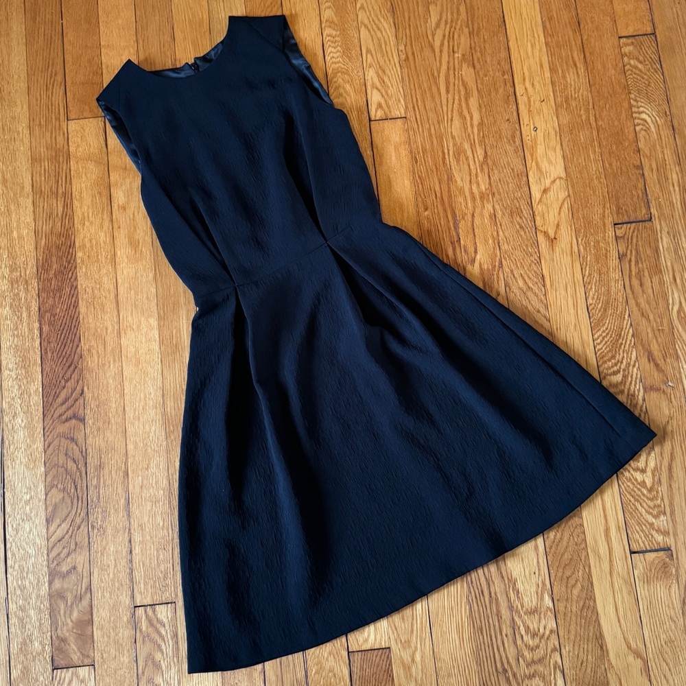 Zara Black Basic Fit and Flare Dress